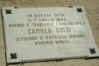 Museo Camillo Golgi Corteno - Targa