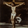 Camus: Cristo crocifisso (recto) Madonna col Bambino e santa Caterina (verso), Girolamo Romanino